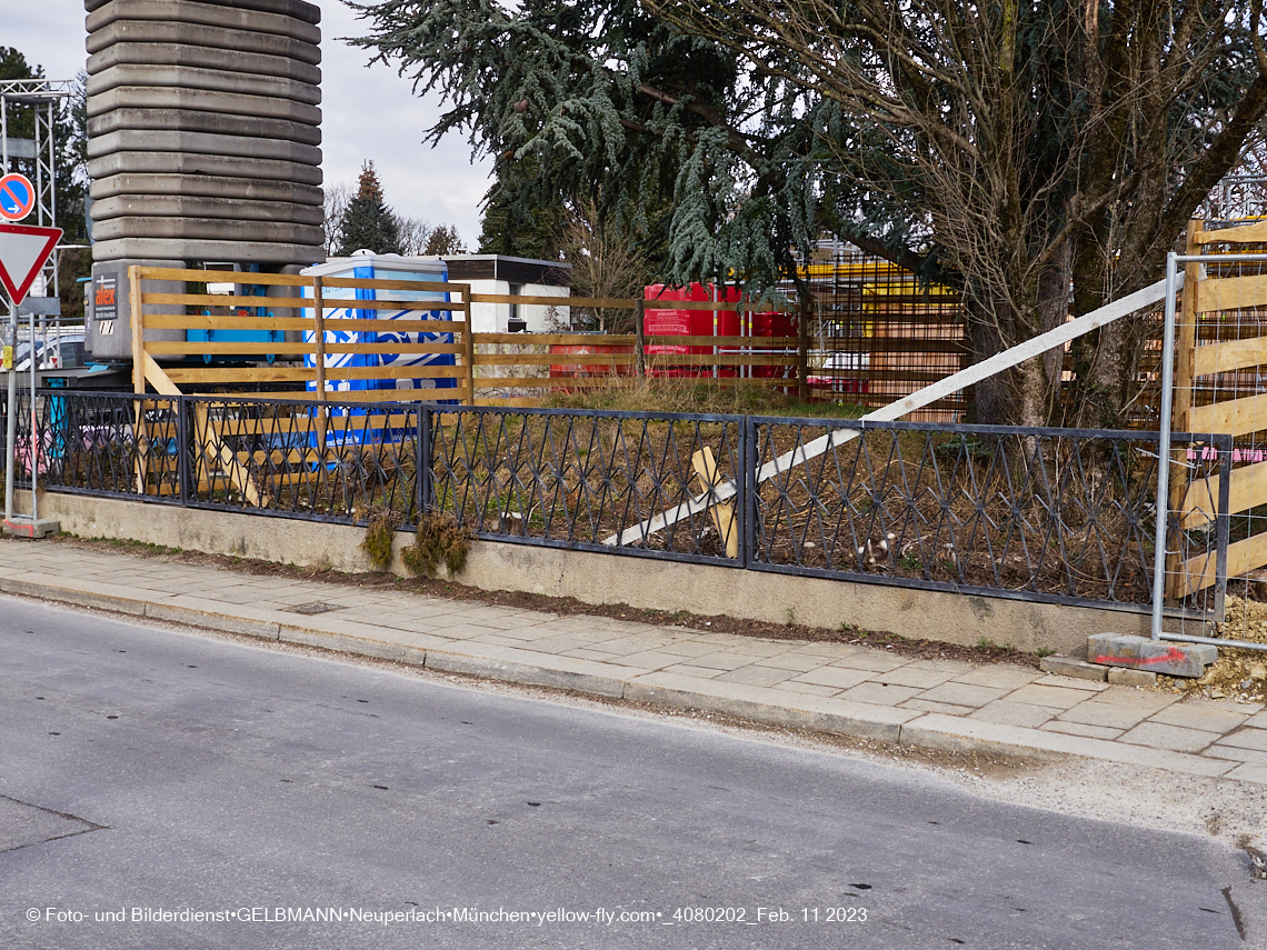 11.02.2023 - Baustelle Niederalmstraße 16 in Neuperlach